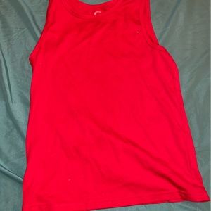 girls red tank top